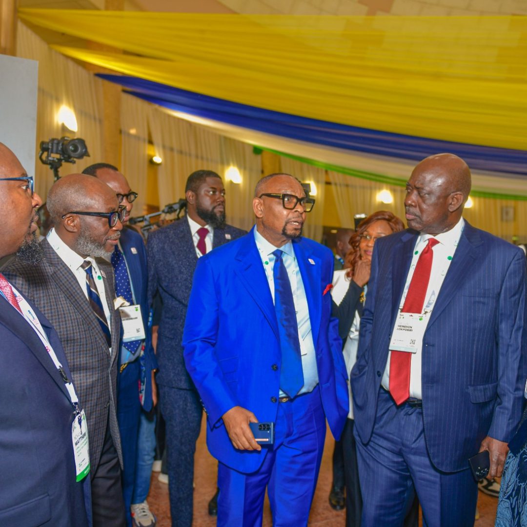 Briefing the Vice President of Nigeria NEMBE E&P on the activities and progress of NEMBE E&P Ltd.